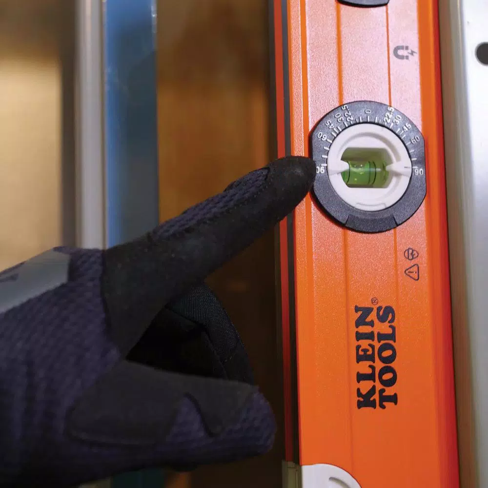 Klein Tools 24 in. Magnetic Bubble Level with V-Groove and High-Visibility Orange Body
