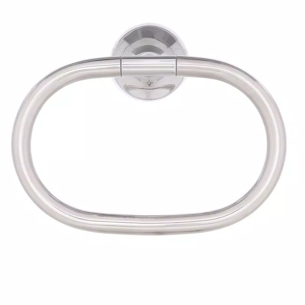 MOEN Idora Press and Mark Chrome Towel Ring - Wall Mount Hand Towel Holder