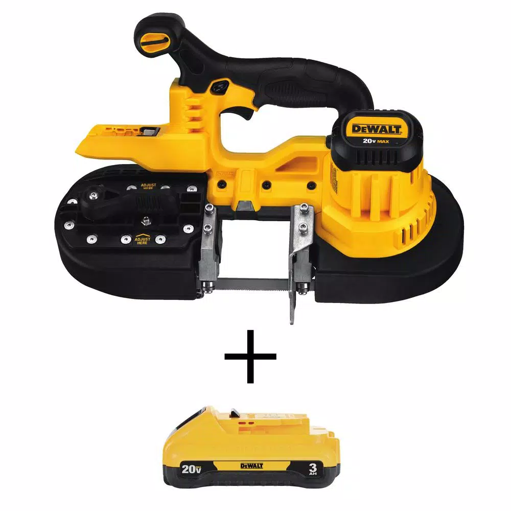 DEWALT DCS371B 20V MAX Cordless Band Saw Kit with 3.0 Ah Battery