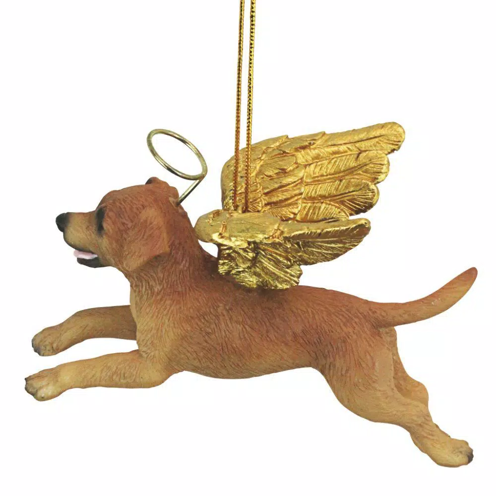 Design Toscano Golden Retriever Angel Dog Christmas Ornament