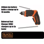 BLACK+DECKER 4V MAX Lithium-Ion Cordless Pivoting Screwdriver Kit with USB Charger and Accessories thumbnail 2