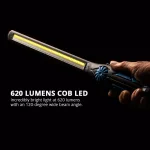 Capri Tools Ultra-Thin 620 Lumens COB LED Work Light with UV Mode and Magnetic Swivel Base thumbnail 2