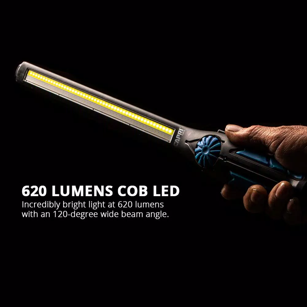 Capri Tools Ultra-Thin 620 Lumens COB LED Work Light with UV Mode and Magnetic Swivel Base