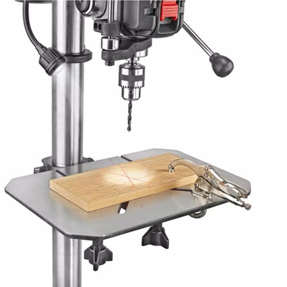 Delta 18-900L 18 in. Floor Standing Drill Press with Laser, LED Worklight, and 16 Speeds