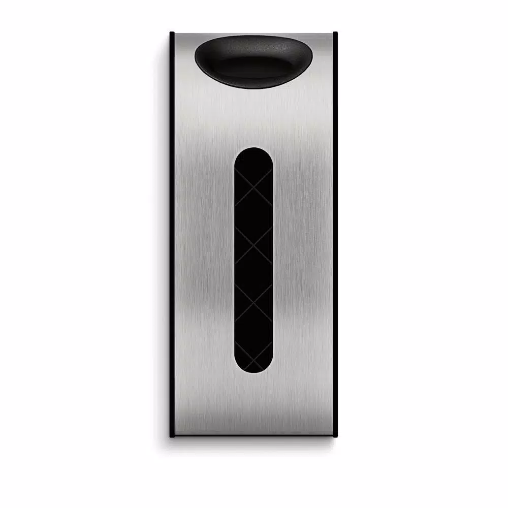 simplehuman Wall Mount Grocery Bag Holder, Brushed Stainless Steel