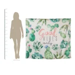 Stratton Home Decor Good Vibes Only Botanical Tapestry Wall Hanging thumbnail 4