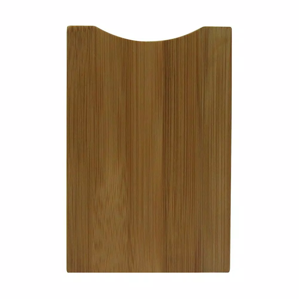 Oceanstar Bamboo Utensil Holder - Eco-Friendly Wavy Edge Kitchen Tool Organizer