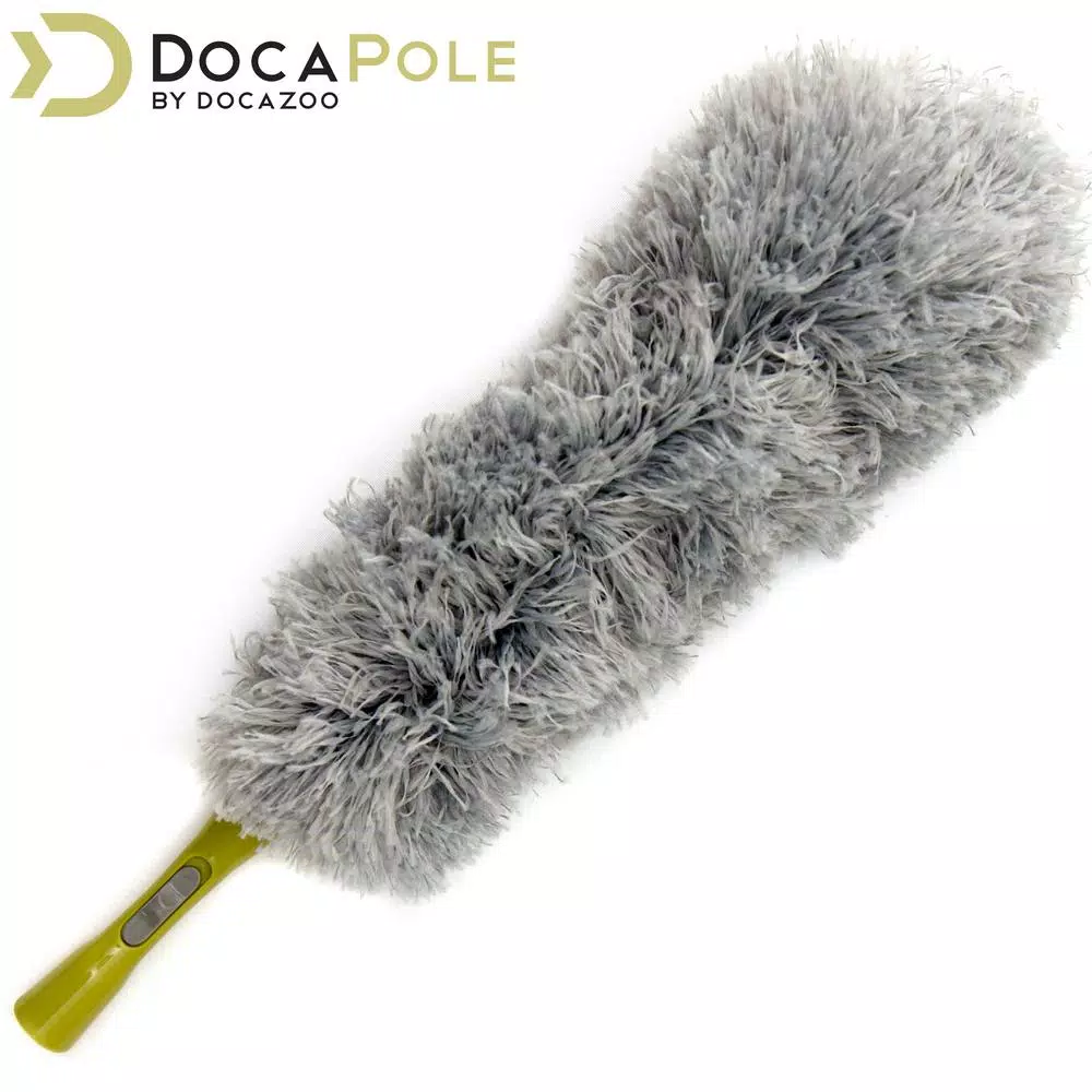DocaPole Microfiber Feather Duster & 6-24 ft. Telescopic Extension Pole High Reach Cleaning Kit