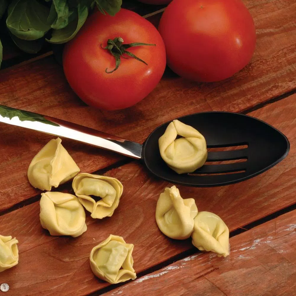 BergHOFF Straight Line Nylon Slotted Serving Spoon, Non-Stick Safe