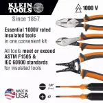 Klein Tools 1000V Insulated Electrical Tool Kit, 5-Piece Professional Set thumbnail 2