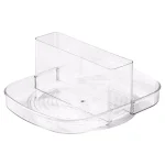 interDesign Linus Clear Napkin Spinner and Condiment Organizer thumbnail 1