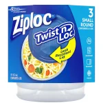 Ziploc Twist 'n Loc 16 oz. Round Plastic Food Storage Containers with Lids, 6 Pack thumbnail 1