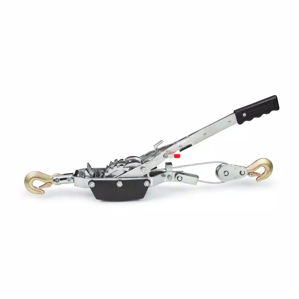 TEKTON 2 Ton Dual Gear Power Puller with 3/16 in. Aircraft-Grade Steel Cable