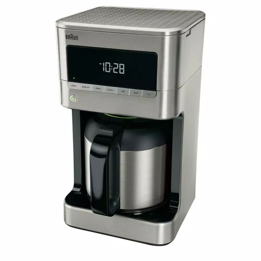 Braun Brew Sense 10-Cup Stainless Steel Drip Coffee Maker with Thermal Carafe