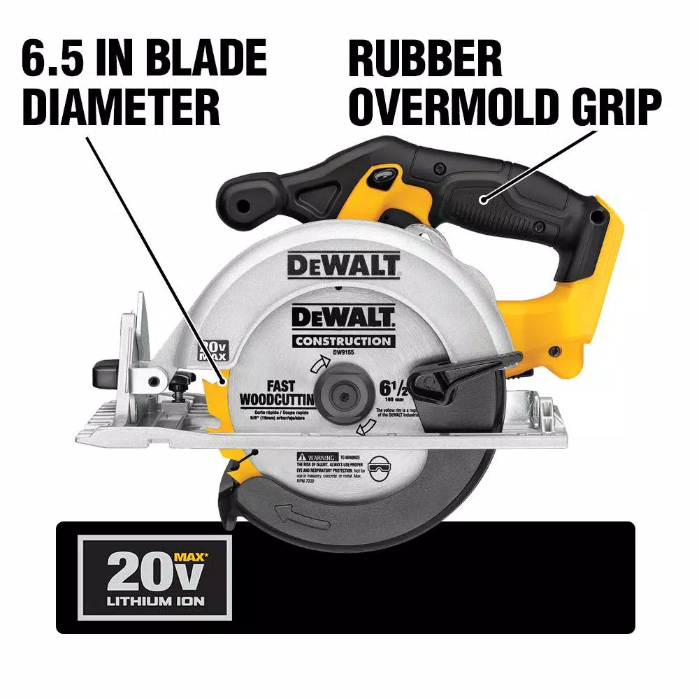 DEWALT 20V MAX XR Cordless Brushless Oscillating Multi-Tool & 6-1/2 in. Circular Saw Kit