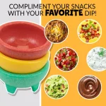 Taco Tuesday 3-Piece Plastic Salsa Bowl Set - 8 fl. oz. Assorted Colors thumbnail 6