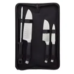 Trademark Classic Cuisine 5-Piece Stainless Steel Knife Set with Nylon Carry Bag thumbnail 3