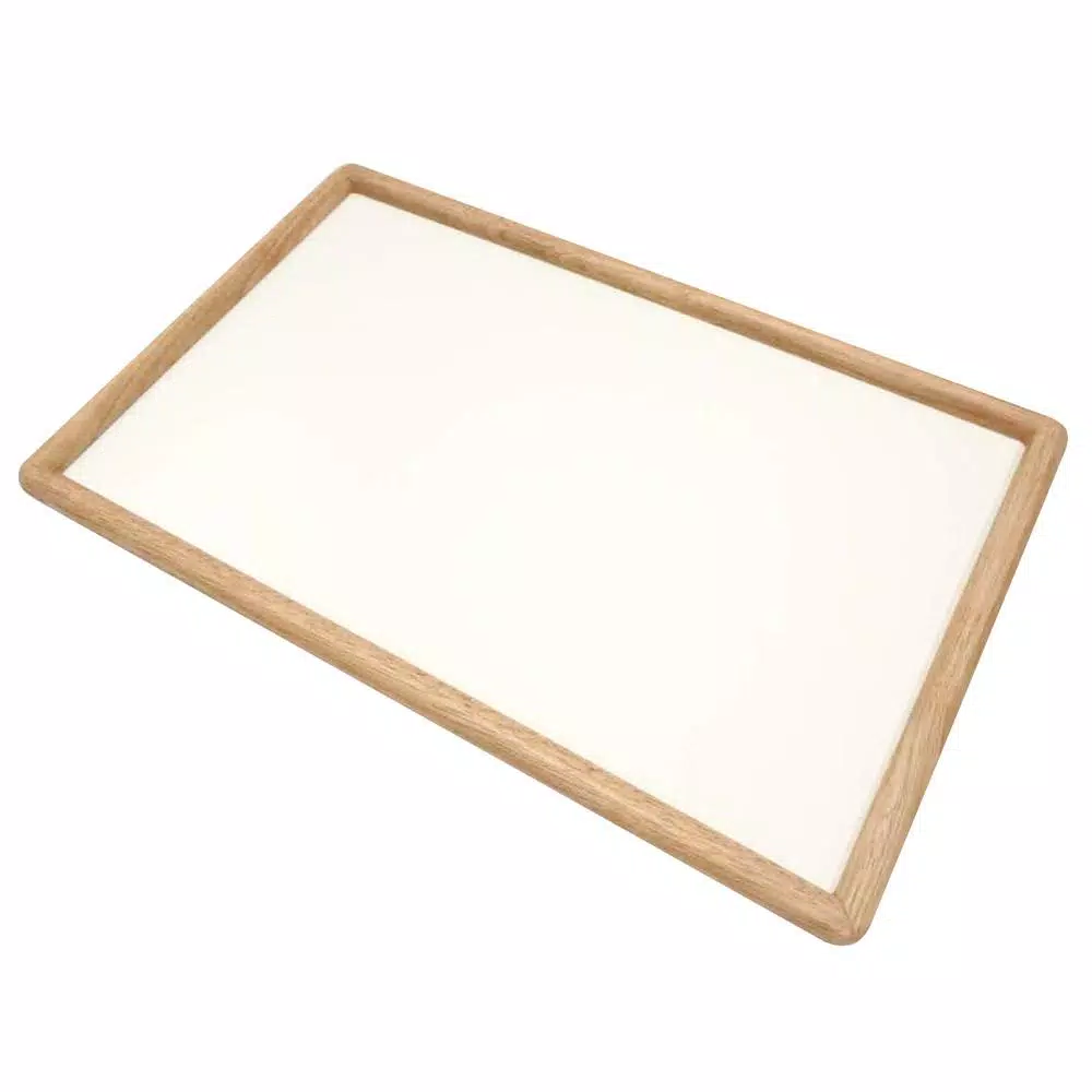 Winsome Stockton Breakfast Bed Tray, Natural Wood & Melamine Serving Tray with Foldable Legs