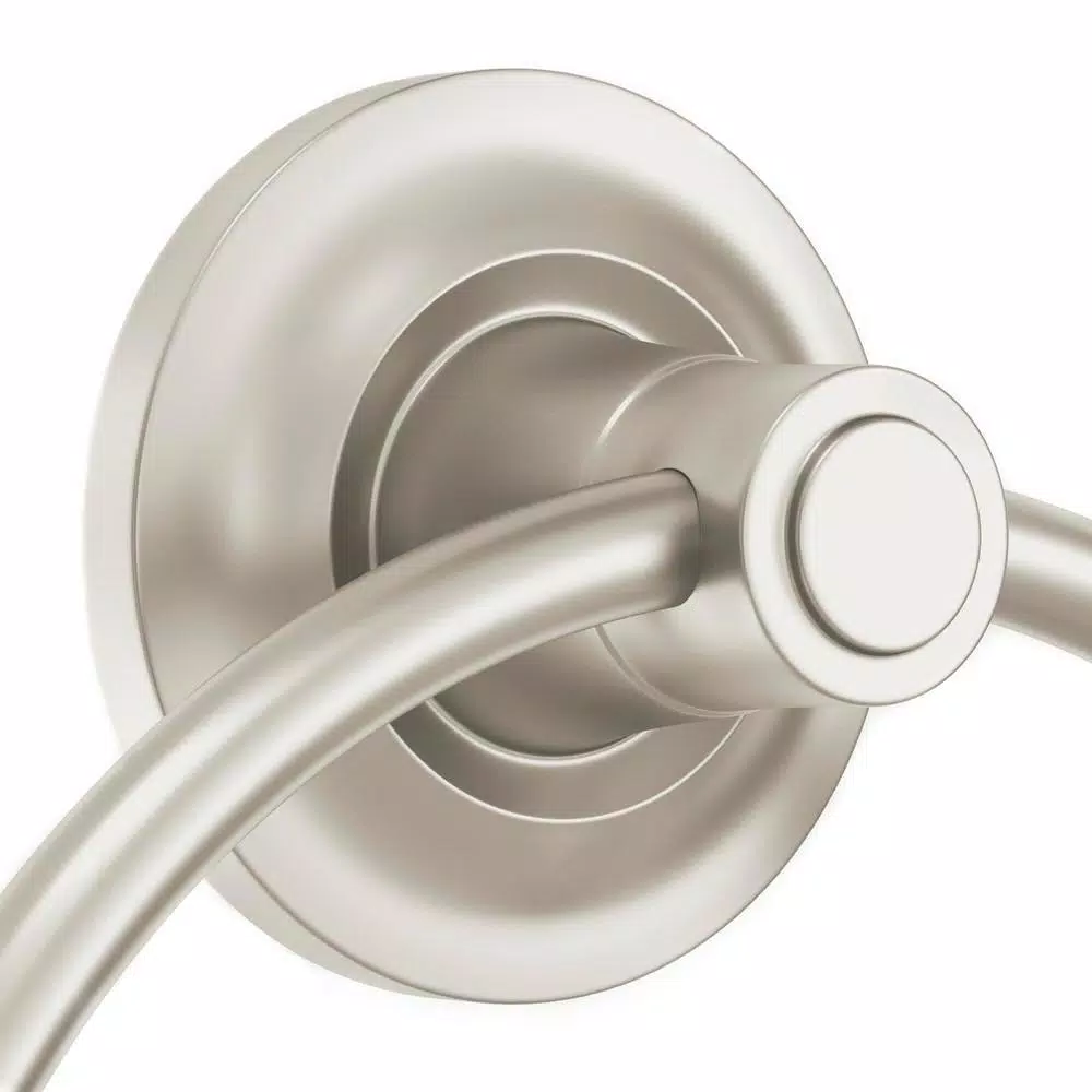 Glacier Bay Cooperton Brushed Nickel Towel Ring - Modern Zinc Hand Towel Holder