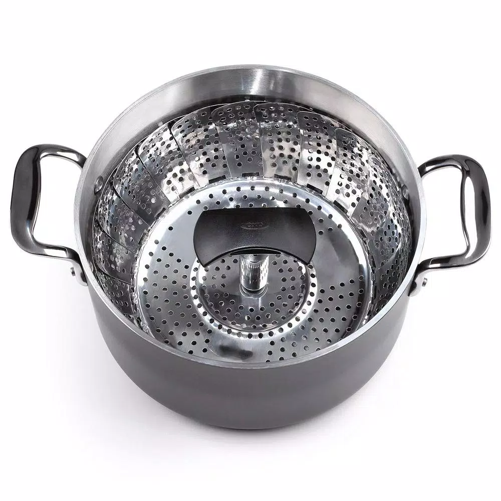 OXO Good Grips Stainless Steel Steamer with Extendable Telescoping Handle