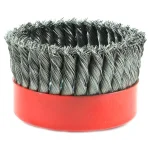 Forney 6 in. Knotted Wire Cup Brush, 5/8 in.-11 Threaded Arbor thumbnail 2