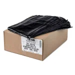 Plasticplace 55 Gallon Black Trash Bags, 1.5 Mil Heavy Duty, Rubbermaid Compatible, 100 Count Case thumbnail 2