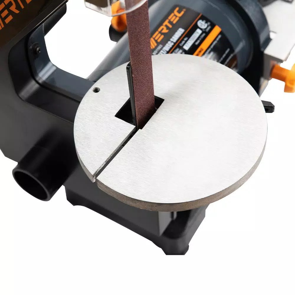 POWERTEC 2-in-1 Belt and Disc Sander, 1 in. x 30 in. Belt with 5 in. Disc, 1/3 HP Induction Motor