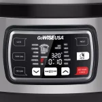 GoWISE USA Ovate 9.5 Qt. Stainless Steel Oval Electric Pressure Cooker with 6 Accessories thumbnail 4