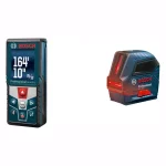 Bosch GLM 50 CX Laser Distance Measurer with Bluetooth & GLL 50 Cross Line Laser Level Kit thumbnail 1