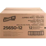 Genuine Joe Jumbo Roll Bath Tissue 2-Ply Unscented, 12 Roll Pack thumbnail 2