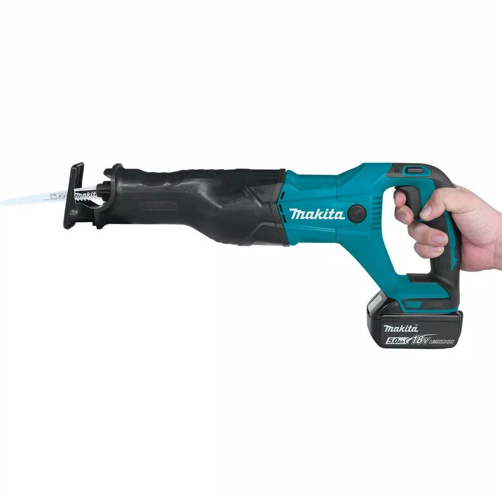 Makita 18V LXT Lithium-Ion Cordless Reciprocating Saw Kit with 5.0Ah Batteries and Charger