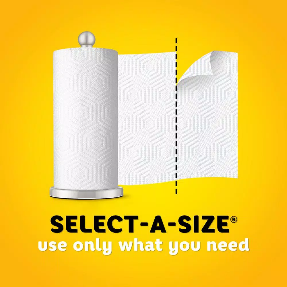 Bounty Select-A-Size White Paper Towel Rolls, 24 Rolls (12-Pack of 2 Giant Rolls)