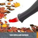 Worx 20V Cordless Leaf Blower & Sweeper Kit with 8 Attachments, 120 MPH, 80 CFM, 2 Ah Battery & Charger Included thumbnail 10