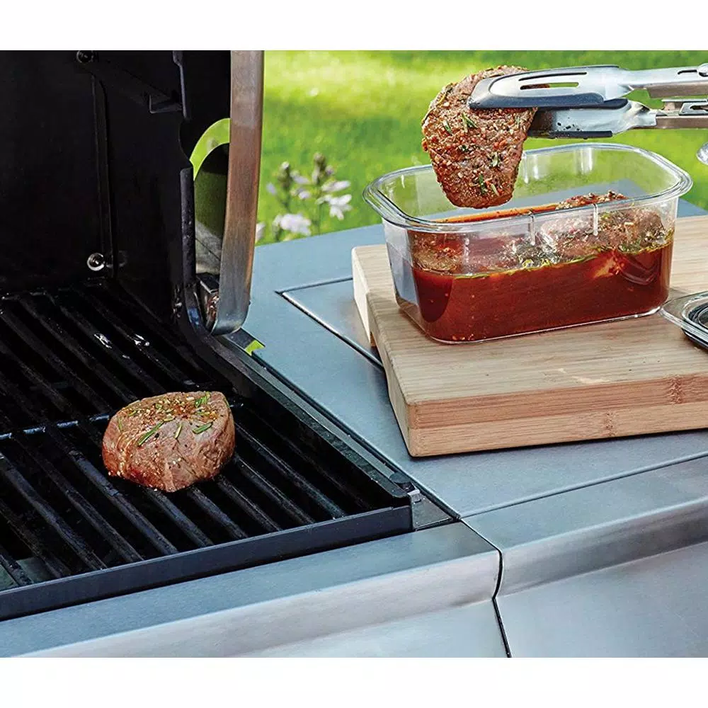 Rubbermaid Brilliance 4-Piece Medium Deep Food Storage Container Set, Leak-Proof & BPA-Free