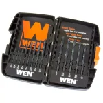 WEN 13-Piece Black Oxide Twist Drill Bit Set with Hex Shank thumbnail 1