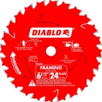 Diablo 6-1/2 in. 24-Tooth Framing Circular Saw Blade Value Pack, 2-Pack thumbnail 3