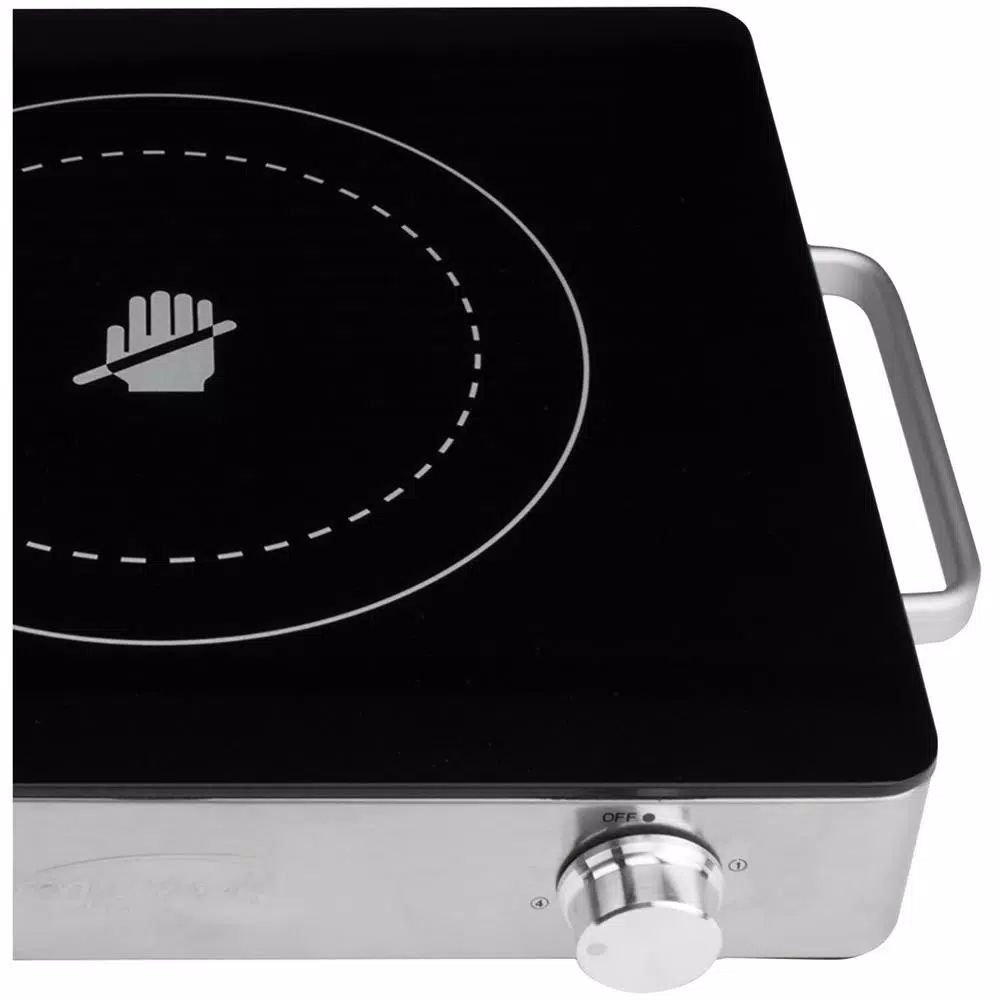 Brentwood Appliances TS-381 Single Burner 28 in. Black Infrared Electric Hot Plate