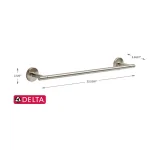 Delta Lyndall 18 in. Towel Bar, Brushed Nickel thumbnail 5