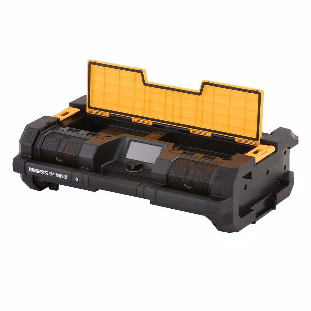 DEWALT TOUGHSYSTEM Portable Radio & Digital Music Player with Tool Box Cooler Bundle