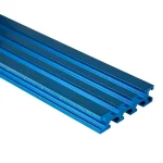 POWERTEC 24 in. Aluminum Multi T-Track Fence for Woodworking Jigs and Fixtures thumbnail 2