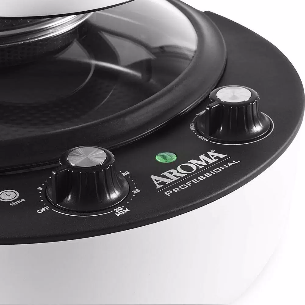 Aroma 4.7 Qt. Black Electric Air Fryer Multi-Cooker