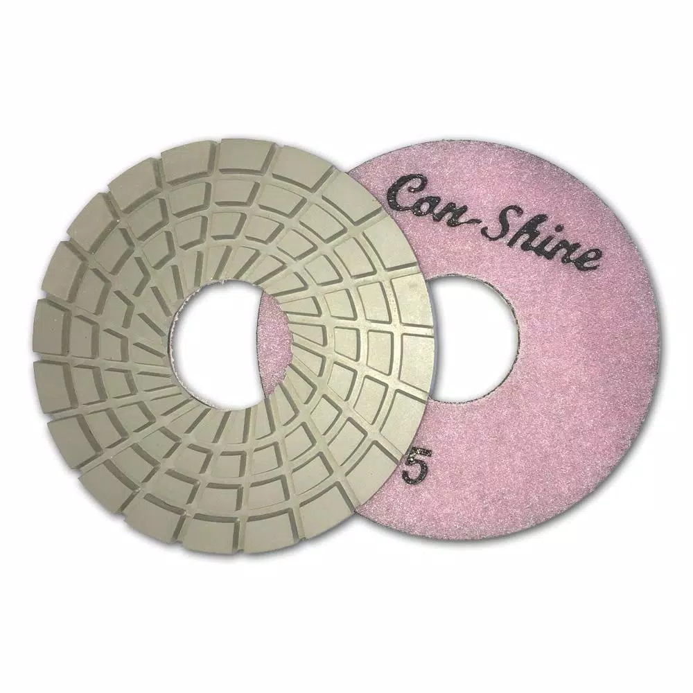 Unbranded Con-Shine 5 in. Dry/Wet Diamond Polishing Pads, 5-Step Set of 10