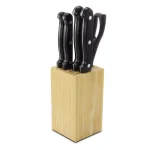 Gibson Collarette 6-Piece Preparation Cutlery Set with Wood Block thumbnail 1