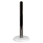 Creative Home Natural Marble Paper Towel Holder with Gunmetal Metal Pole, 12 in. Height thumbnail 5