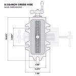WEN 8-3/8 in. Compound Cross Slide Industrial Strength Benchtop Vise thumbnail 5