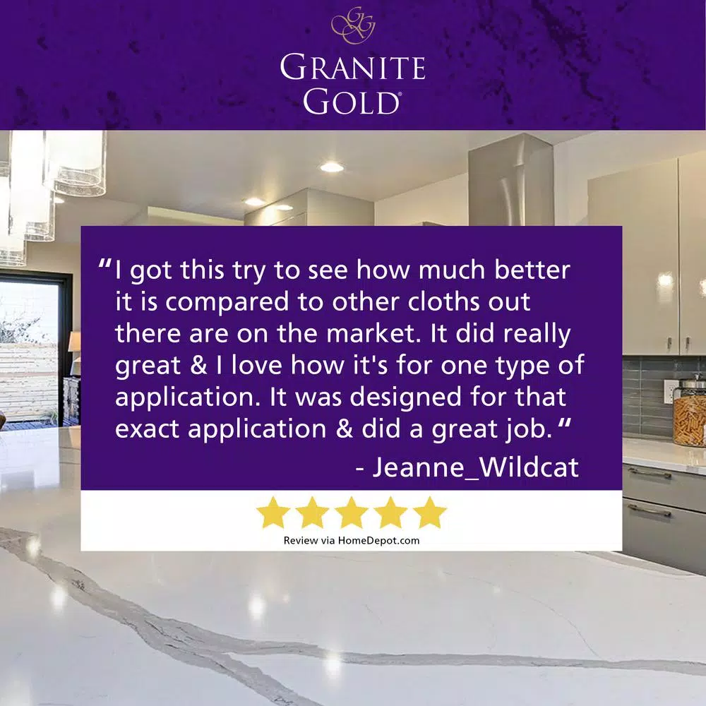 Granite Gold Polish Buffing Cloths, 12 x 12 in., Purple (3-Pack)