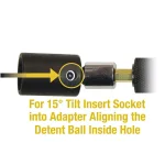 Makita Impact GOLD 3/8 in. 15 Degree Tilt Socket Adapter thumbnail 5
