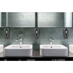 Alpine Industries Aspen Commercial 16 oz. Manual Foam Soap Dispenser, Gray/Black Refillable Wall Mount thumbnail 7