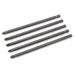 STARK USA Stark 6 in. Phillips Screwdriver Bit Set, Extra-Long Magnetic S2 Steel Bits, 1/4 in. Hex Shank (5-Pack) thumbnail 1