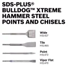 Bosch Bulldog Xtreme 1-1/2 in. x 10 in. SDS-Plus Self-Sharpening Tile Chisel thumbnail 5